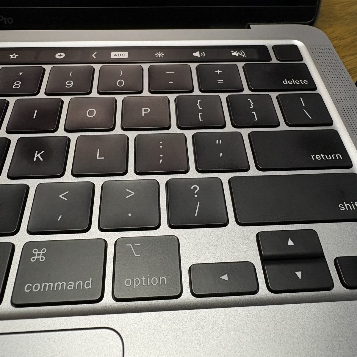 英語キーボード(アップ)